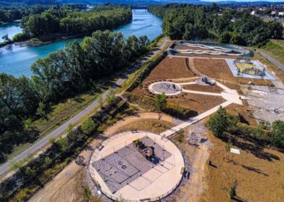 Aménagement des berges du Rhone - Saint Rambert d'Albon Drome