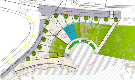 Urbanisme et paysage - renovation du parvis hotel de ville - Genas 69