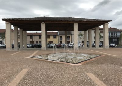 Aménagement de la place charles de gaulle Les roches de condrieu (38)1