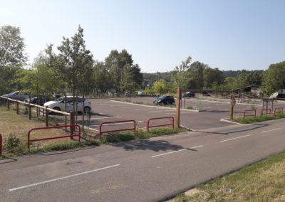 Aménagement paysager des berges du Rhône et du site du bac a traille Ampuis (69)